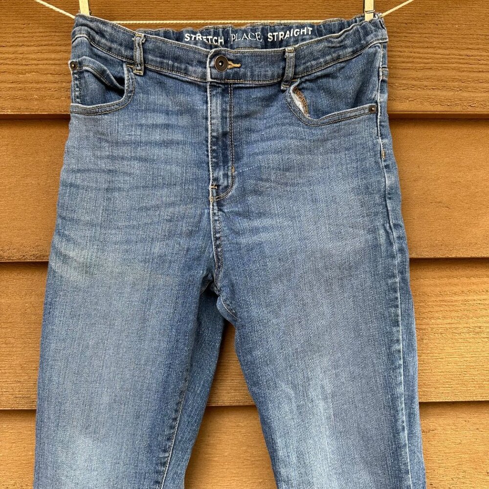 Children’s Place light Blue Adjustable Waist Boys Jeans Size 18 - Picture 2 of 11